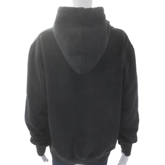 Supreme x Jordan Hooded Sweatshirt Size Large Black Fall 2015 Big Logo Front - Picture 5 of 10